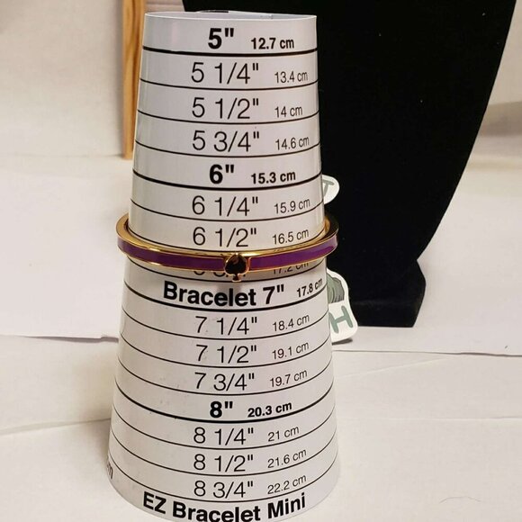 Kate Spade Purple Enamel Hinge Bracelet - Picture 4 of 5